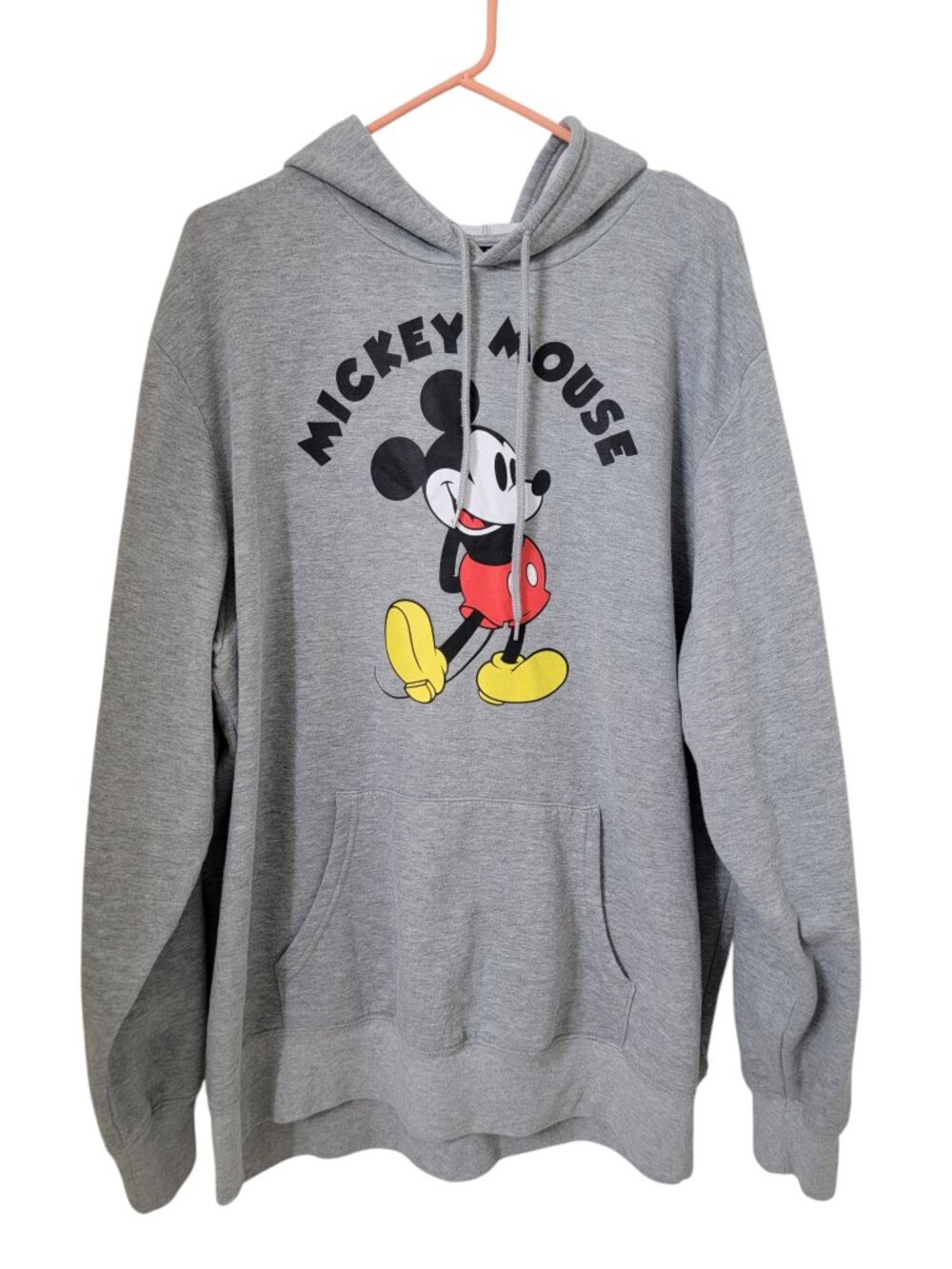 Disney Men's Size 2XL Mickey Mouse Graphic Print Hoodie Sweatshirt